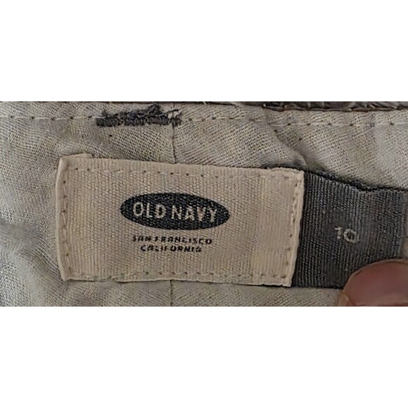 OLD NAVY Gray Khaki Women’s Shorts Size 10 - Picture 3 of 5